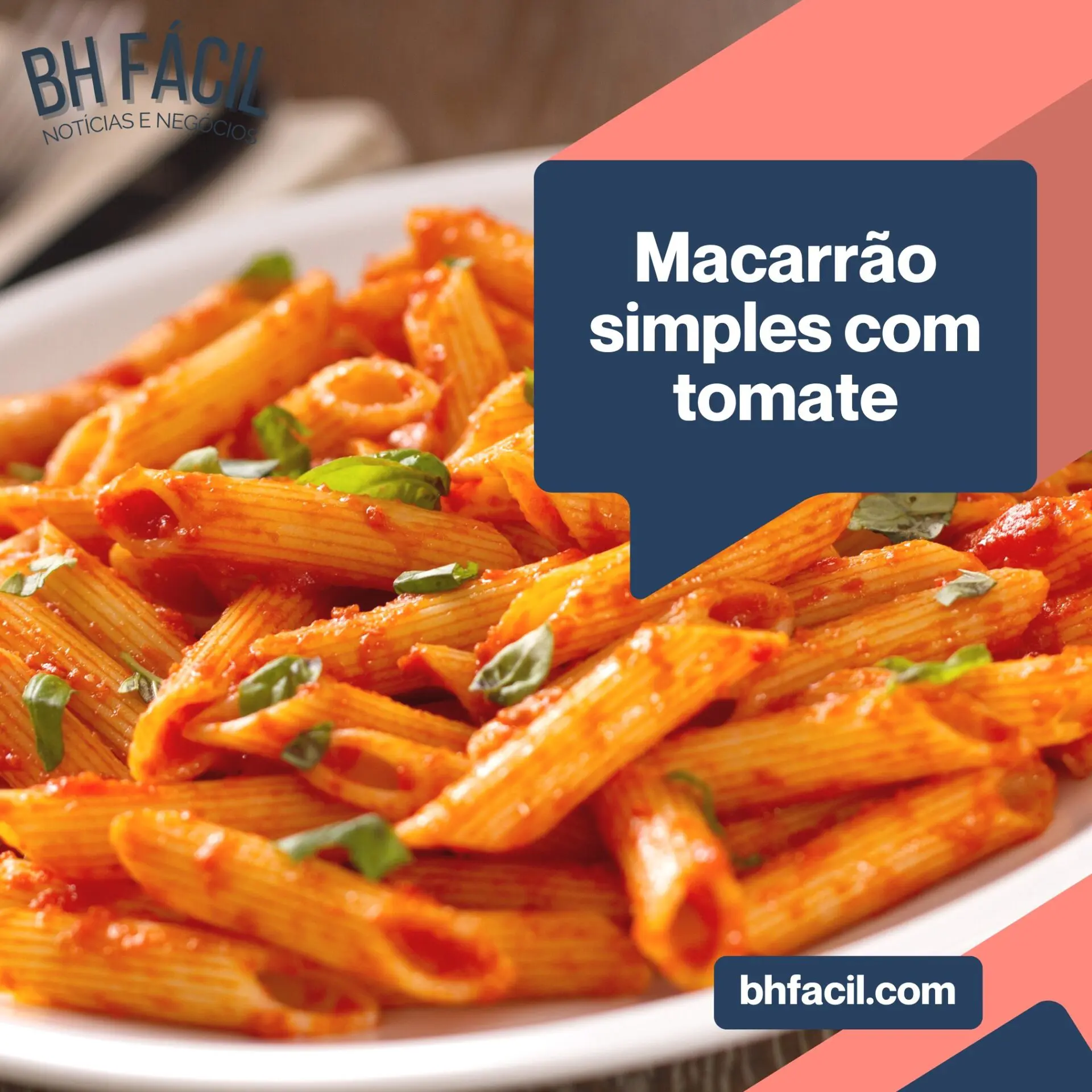 Macarrão simples com tomate