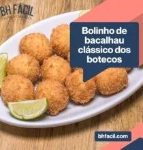 Bolinho de bacalhau clássico dos botecos