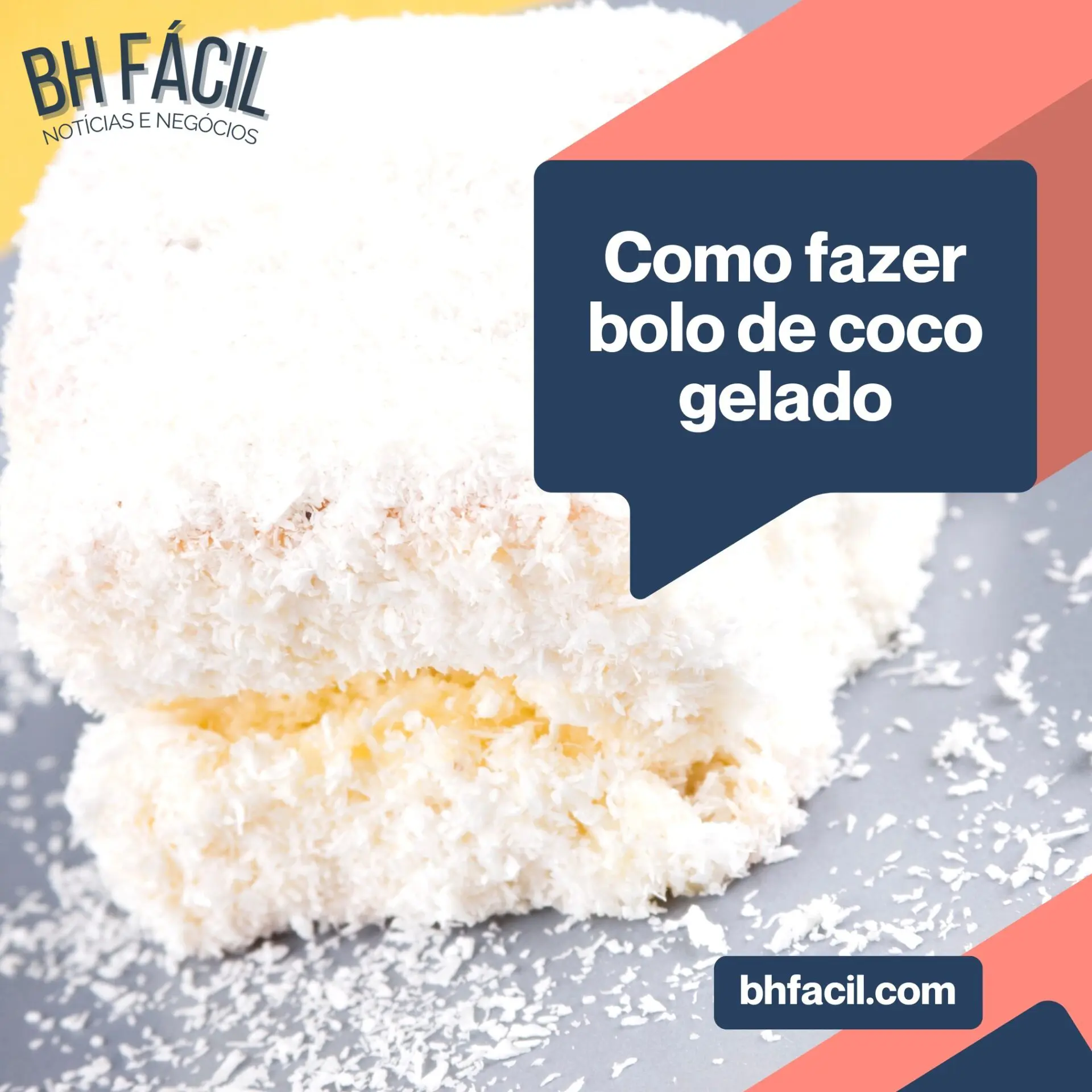 Como fazer bolo de coco gelado