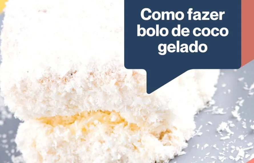 Bolo de coco gelado