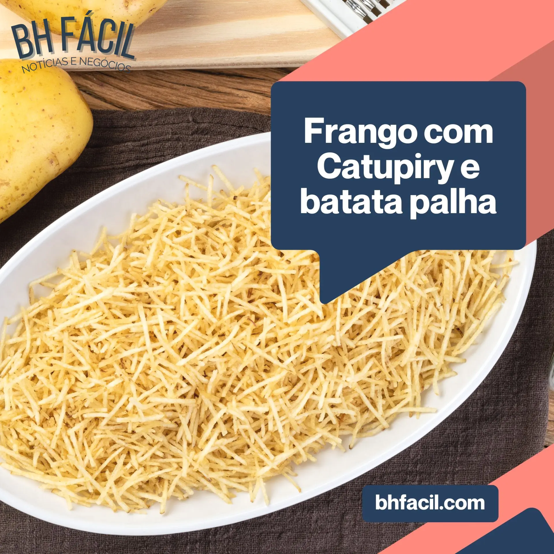 Frango com Catupiry e batata palha