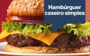 Hambúrguer caseiro simples