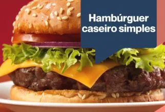 Hambúrguer caseiro simples