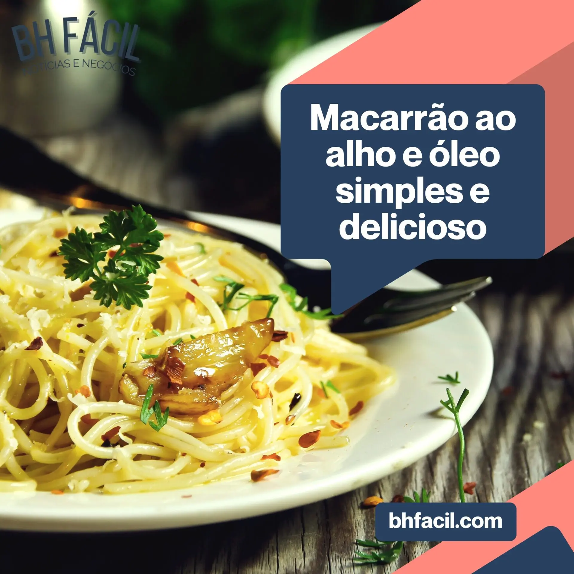 Macarrão ao alho e óleo simples e delicioso