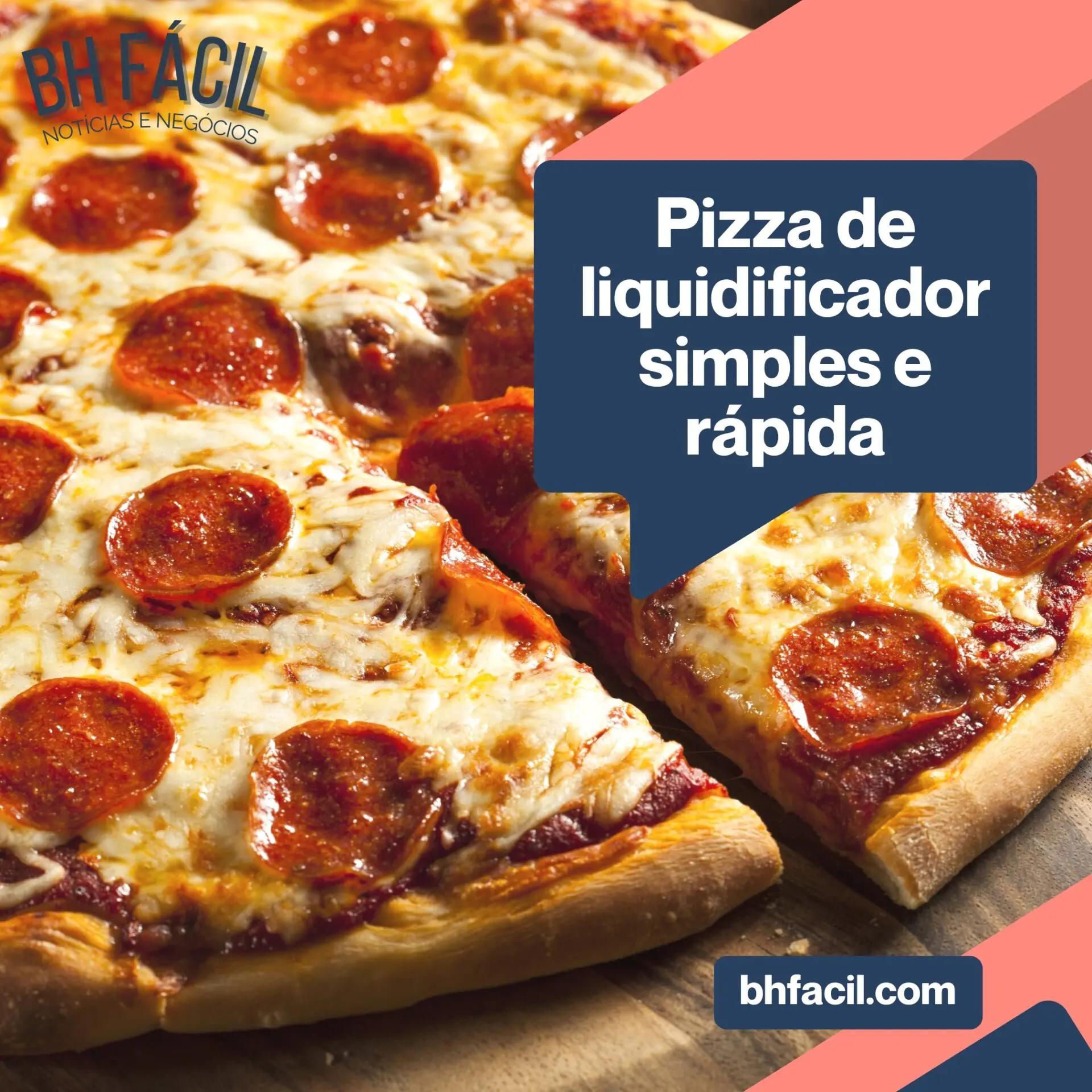 Pizza de liquidificador fácil e rápida