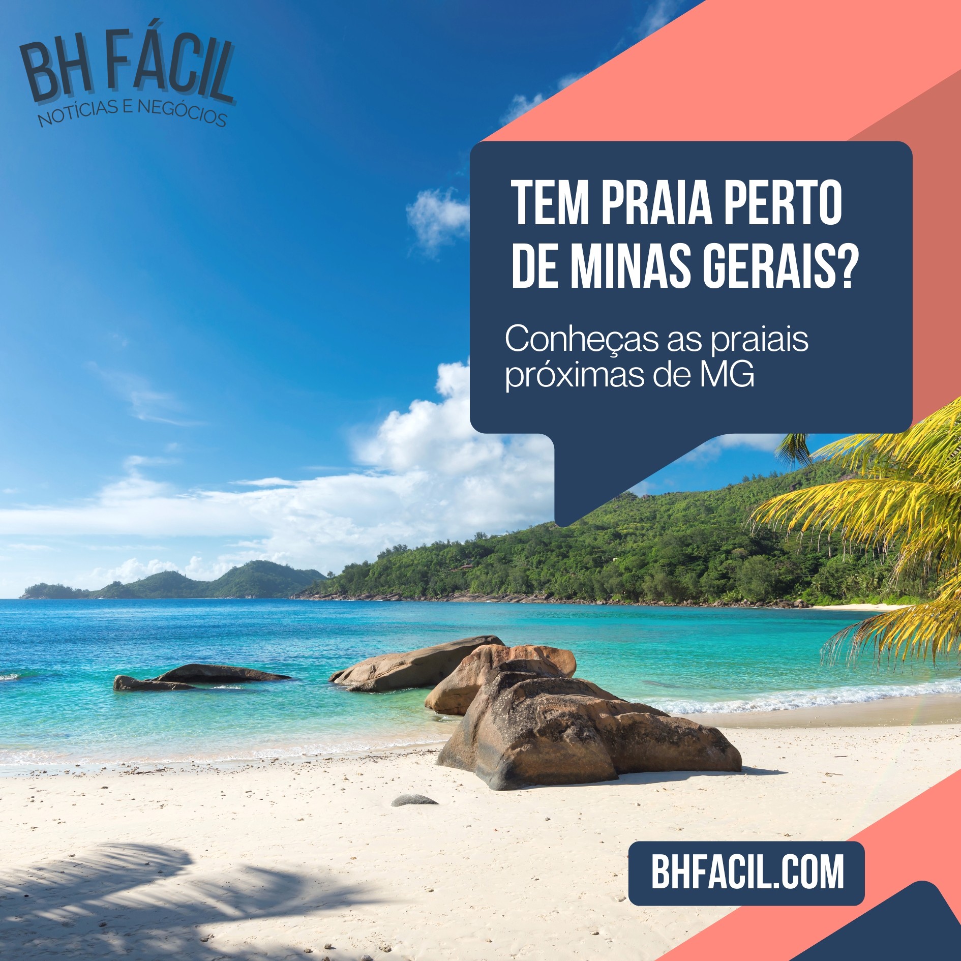 Quais são as praias perto de Minas Gerais?