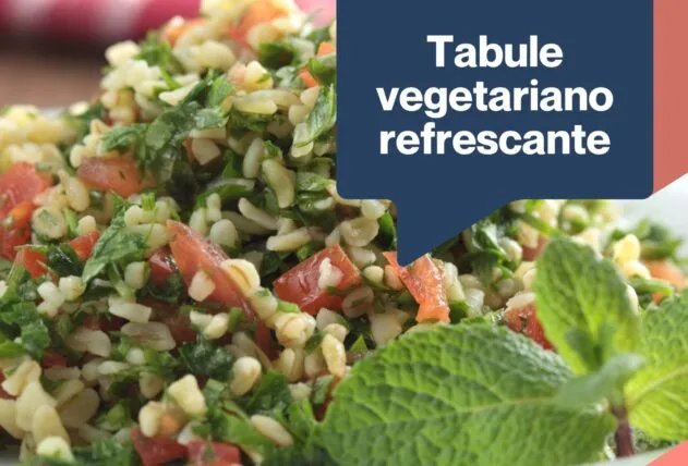 Tabule vegetariano refrescante