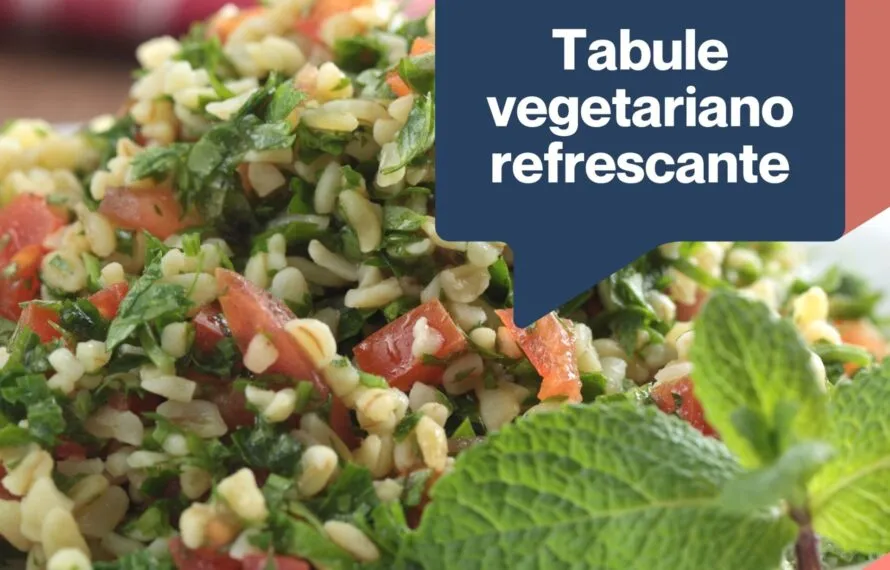 Tabule vegetariano refrescante Tabule