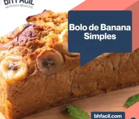Bolo de Banana Simples Receita Deliciosa e Fácil de Fazer