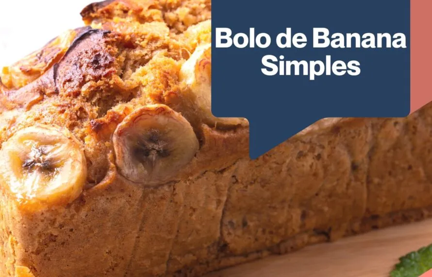 Bolo de Banana Simples Receita Deliciosa e Fácil de Fazer