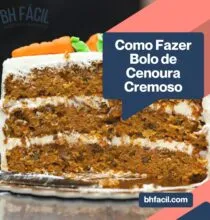Bolo de cenoura cremoso: uma receita clássica com um toque especial!