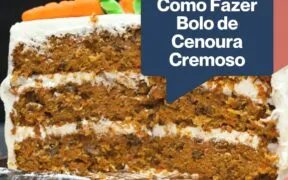 Bolo de cenoura cremoso: uma receita clássica com um toque especial!