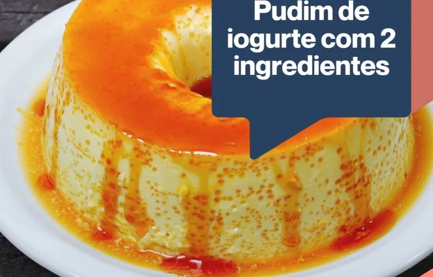 Receita Simples de Pudim de Iogurte com Apenas 2 Ingredientes